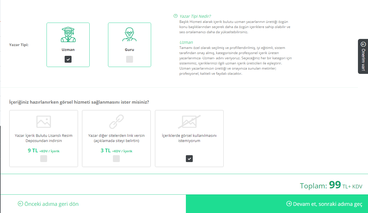 İçerik Bulutu Görsel Fiyatları
