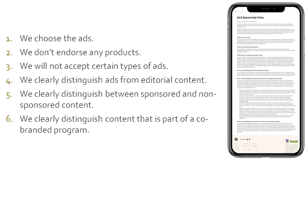 şeffaf reklam politikası