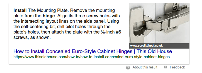 answer box içerik formatları