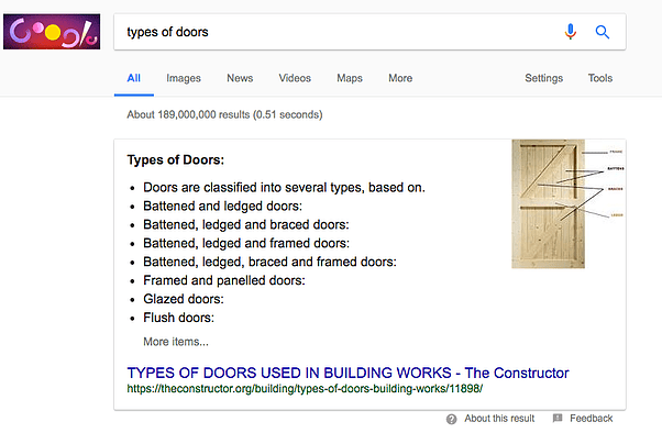 answer boxı tetikleyen aramalar