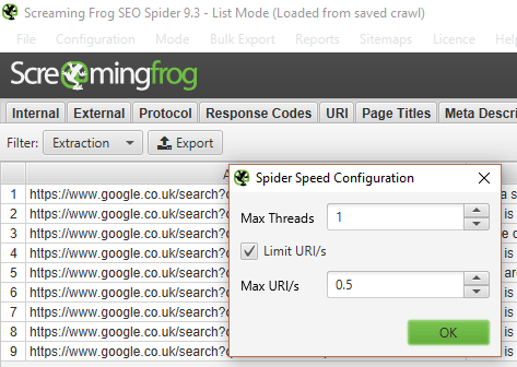 screaming frog aracı