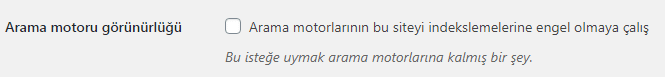 wordpress arama motoru gorunurlugu