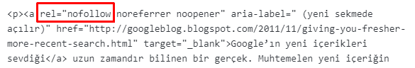 wordpress dış bağlantıları nofollow yapma