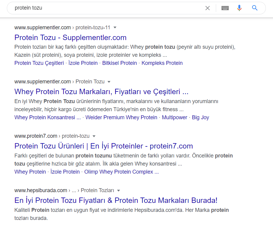 bir kelimenin arama niyetini öğrenmek