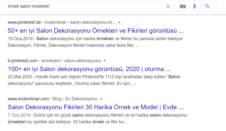 liste içeriği örnekleri