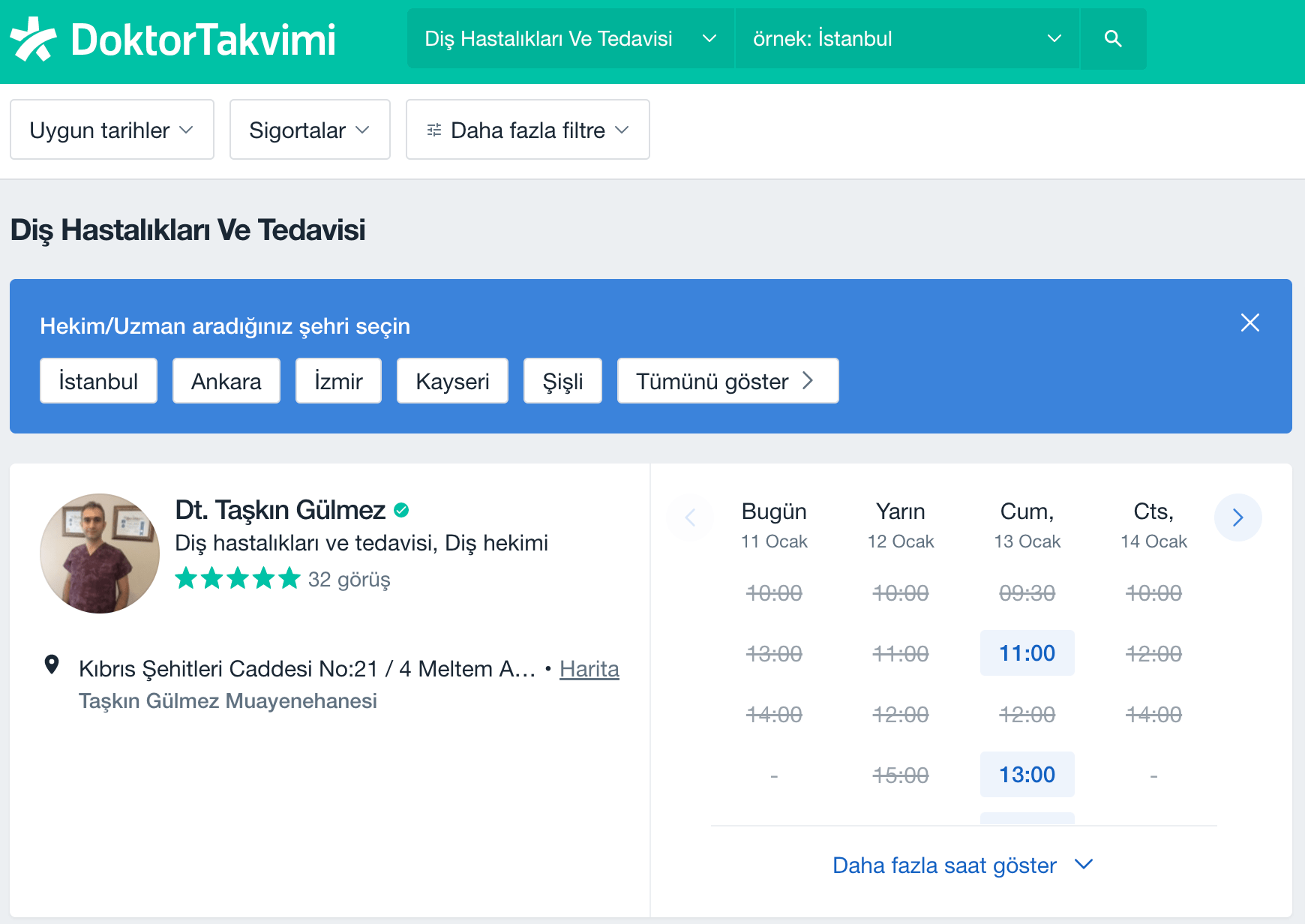 diş hekimleri için yerel seo