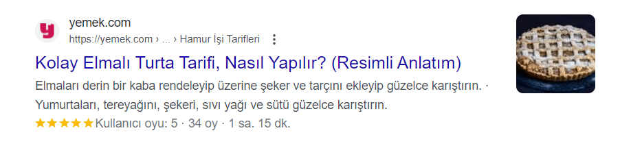 arama motoru sayfası sonucu blog