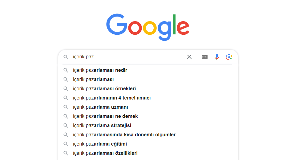 Google autocomplete