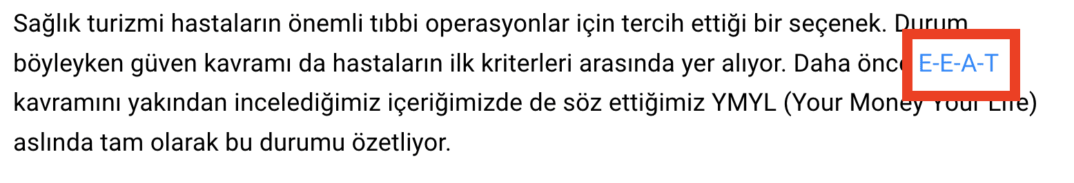 site içi linkleme örneği