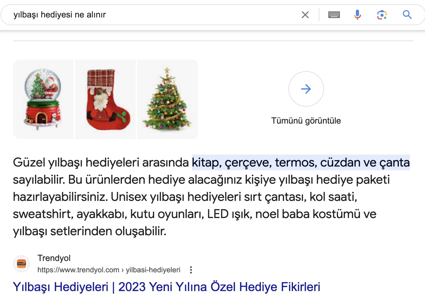 paragraf tipi snippet