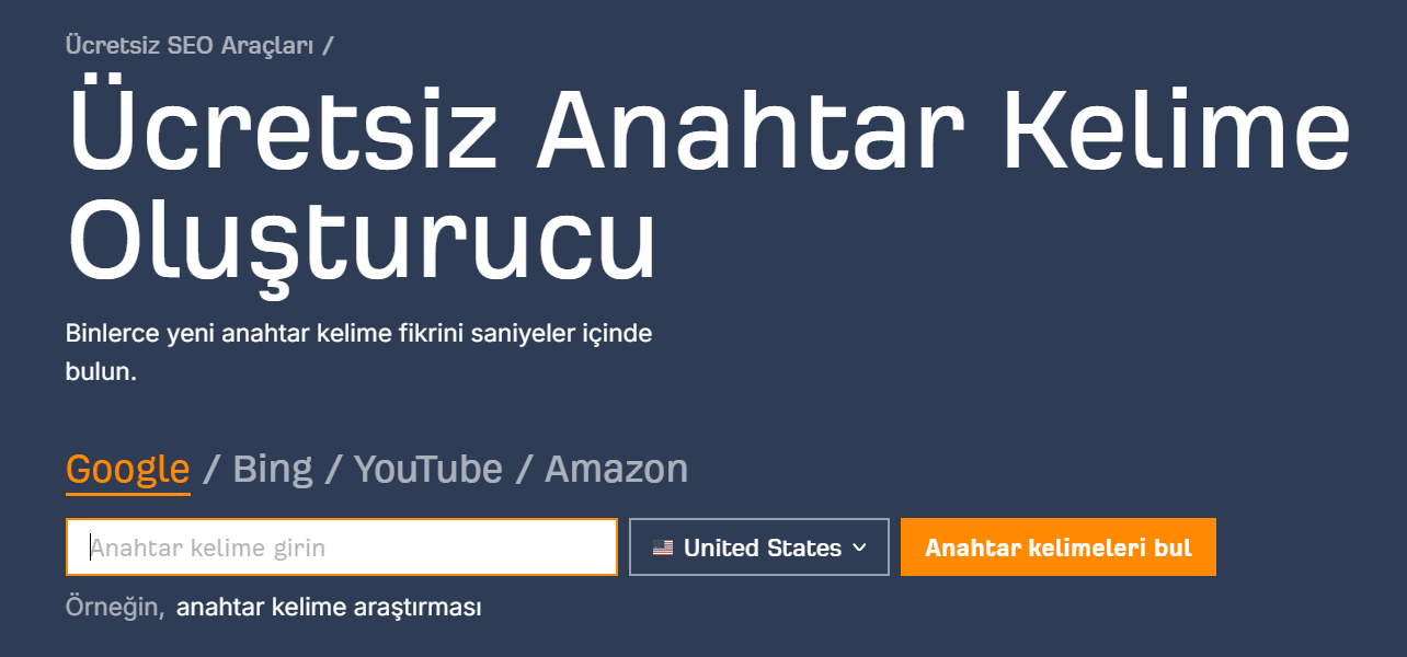 ahrefs anahtar kelime bulucu